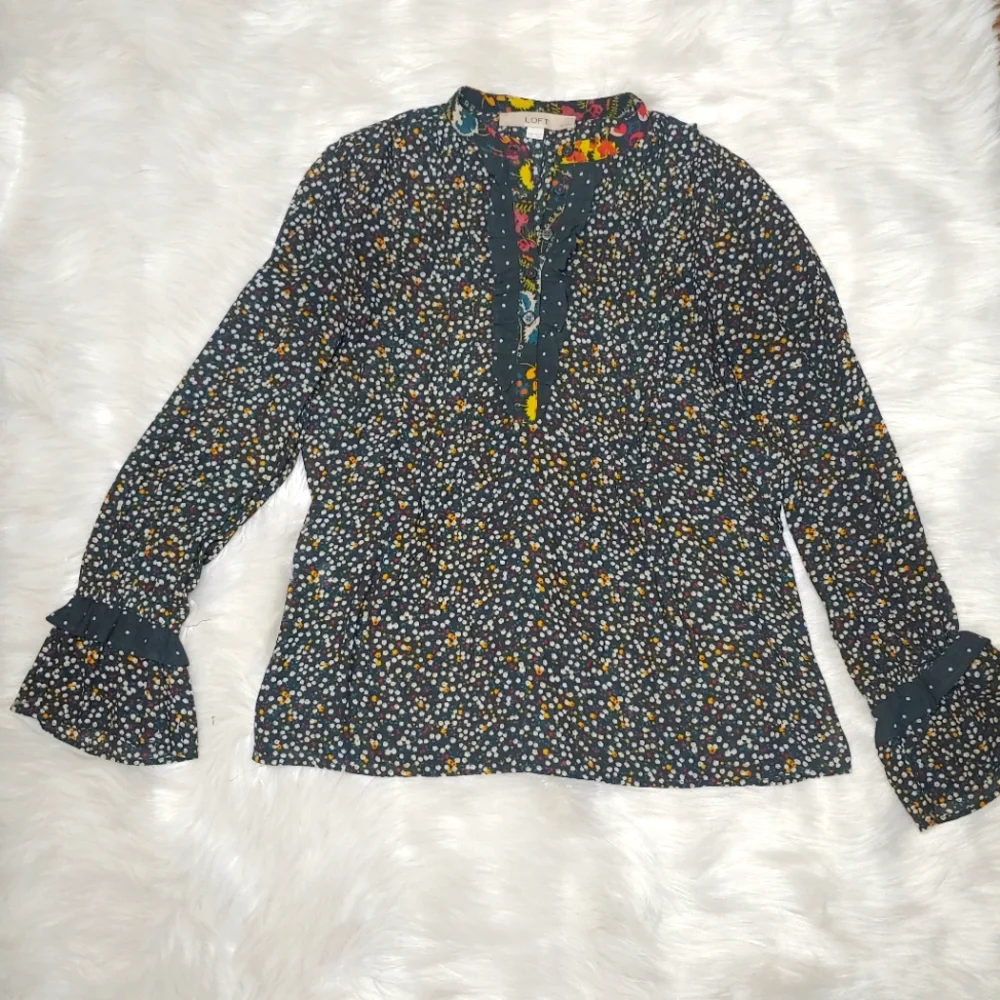 Loft Long Sleeve Shirt, size XS Petite - Picture 1 of 5